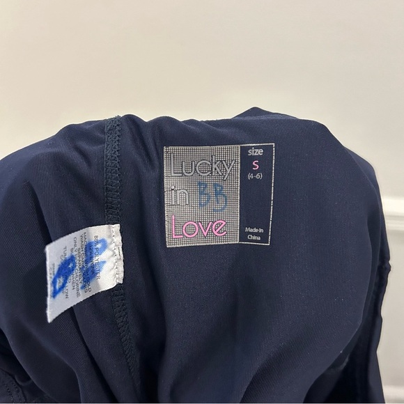 Lucky in Love Laser Cut Skort Small navy blue skirt tennis golf pickle ball - Picture 6 of 8